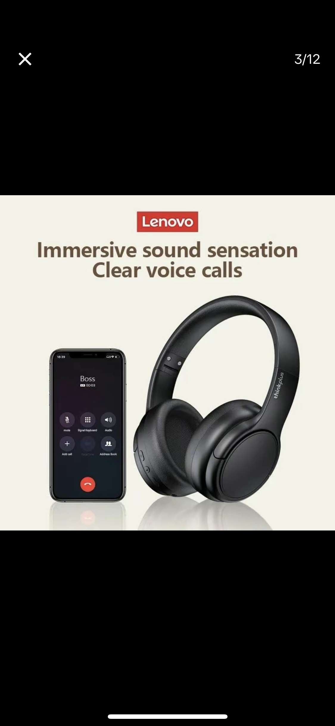 Lenovo Bluetooth headphone